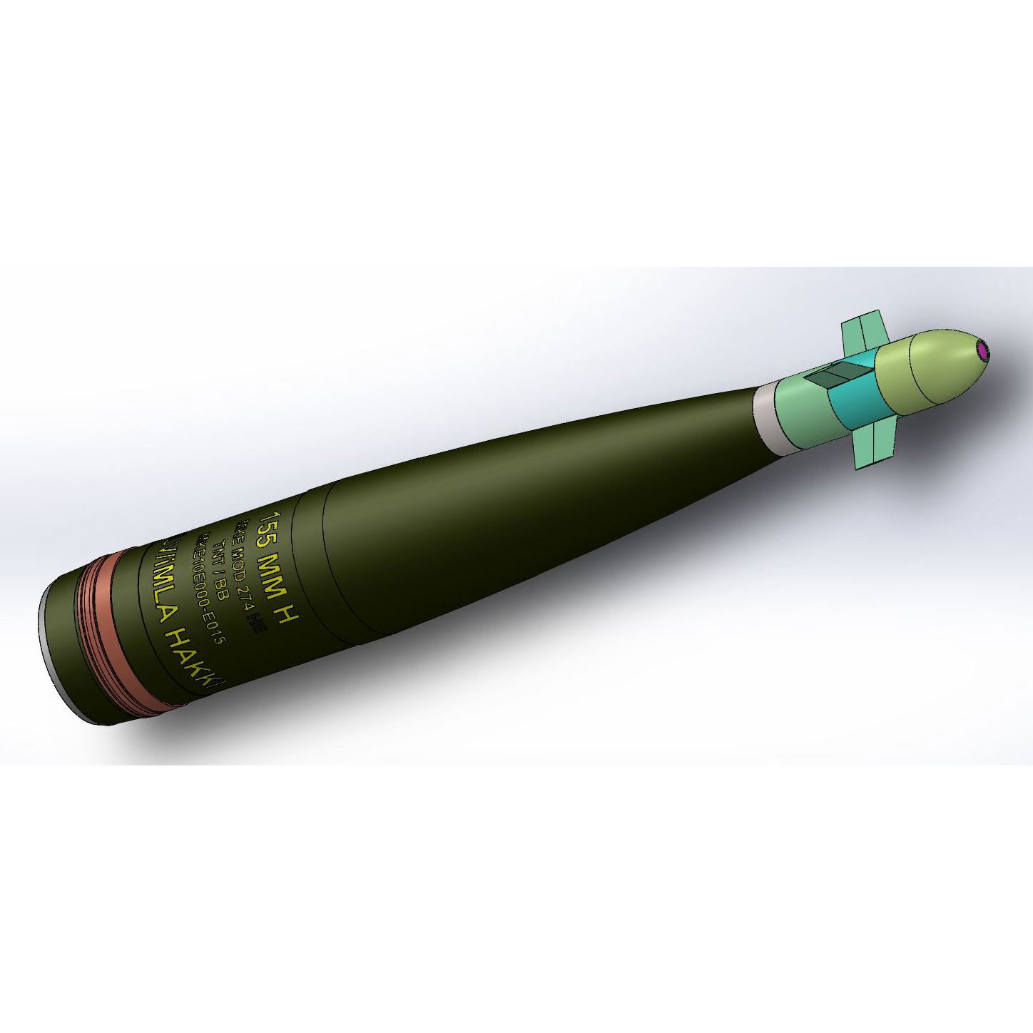 155mm Artillery Ammunition Laser Guidance Kit