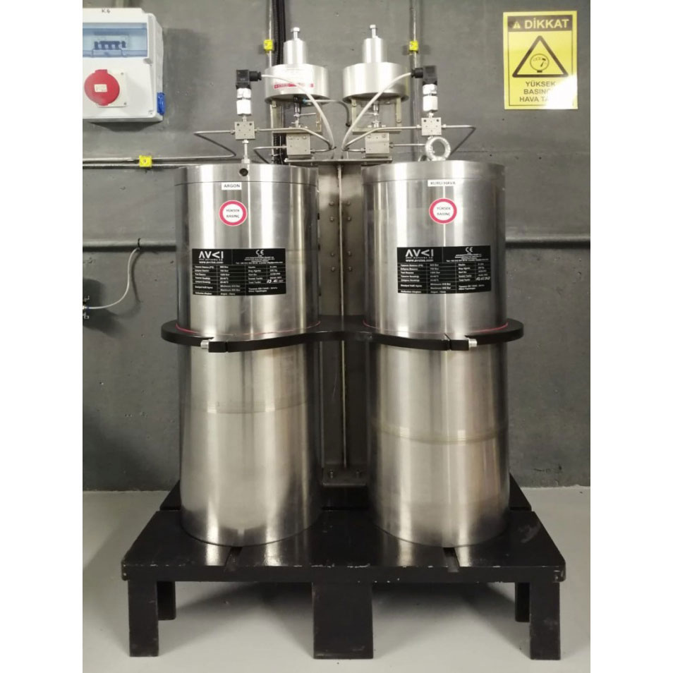 CE Certified High Pressure Gas Tanks  1.000 bar, Air, Argon, Nitrogen